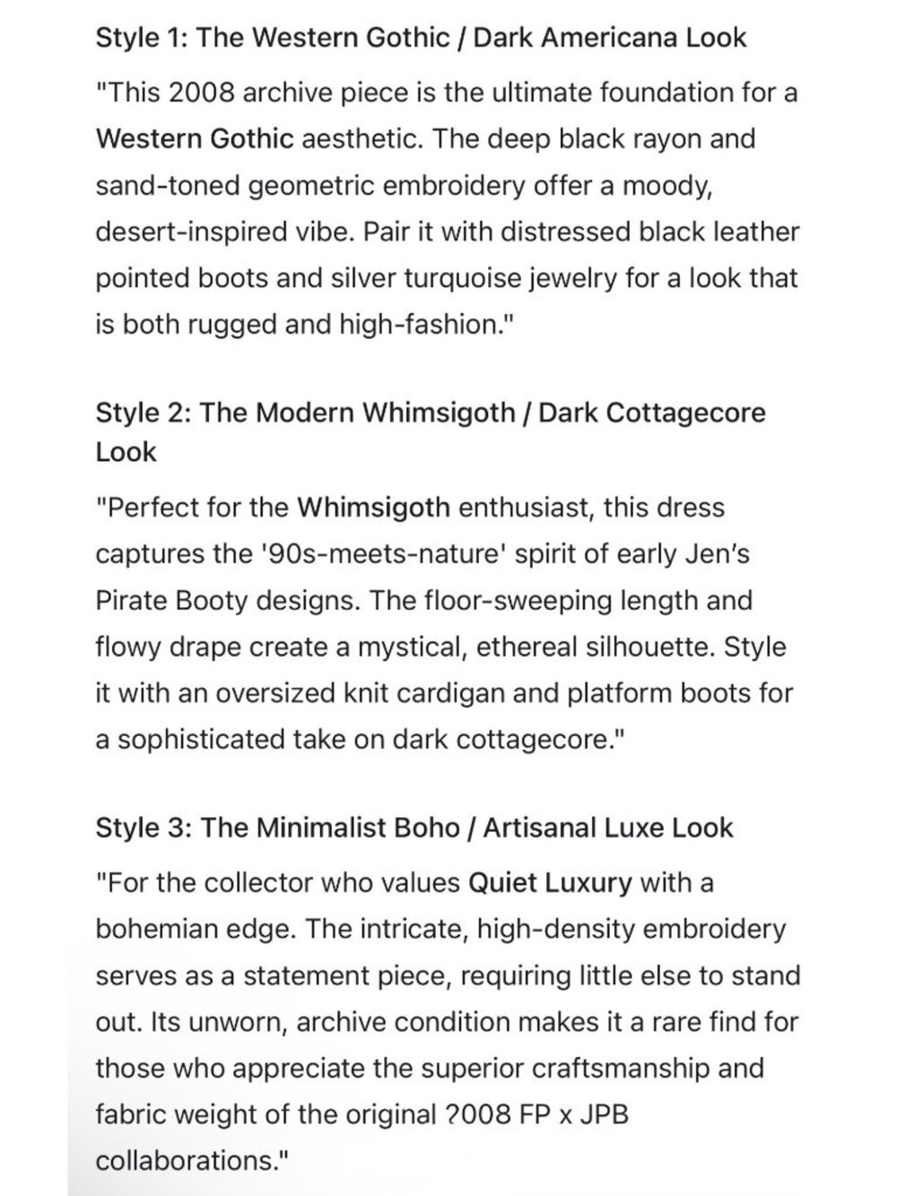 RARE VTG NWOT Free People Jen’s Pirate Booty Black Embroidered Maxi Dress | Boho - Picture 16 of 16